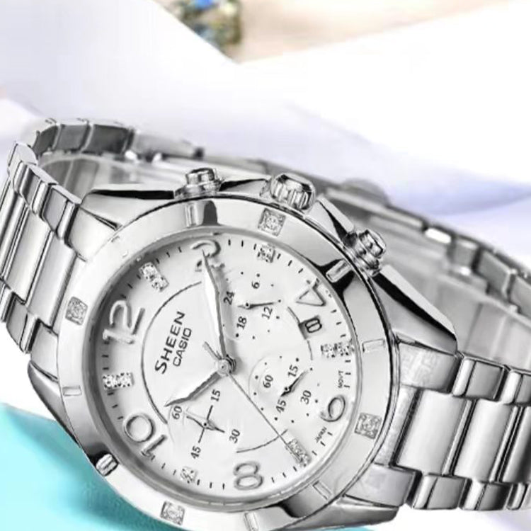 CASIO SHEEN Series Quartz SHE-5021D-7A /White Silver Analog SHE-5021D-7AQ