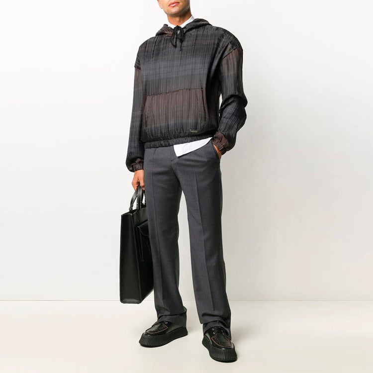 Men's Off-White FW21 Suit Casual Long Pants/Trousers Gray OMCA143F20FAB00208001