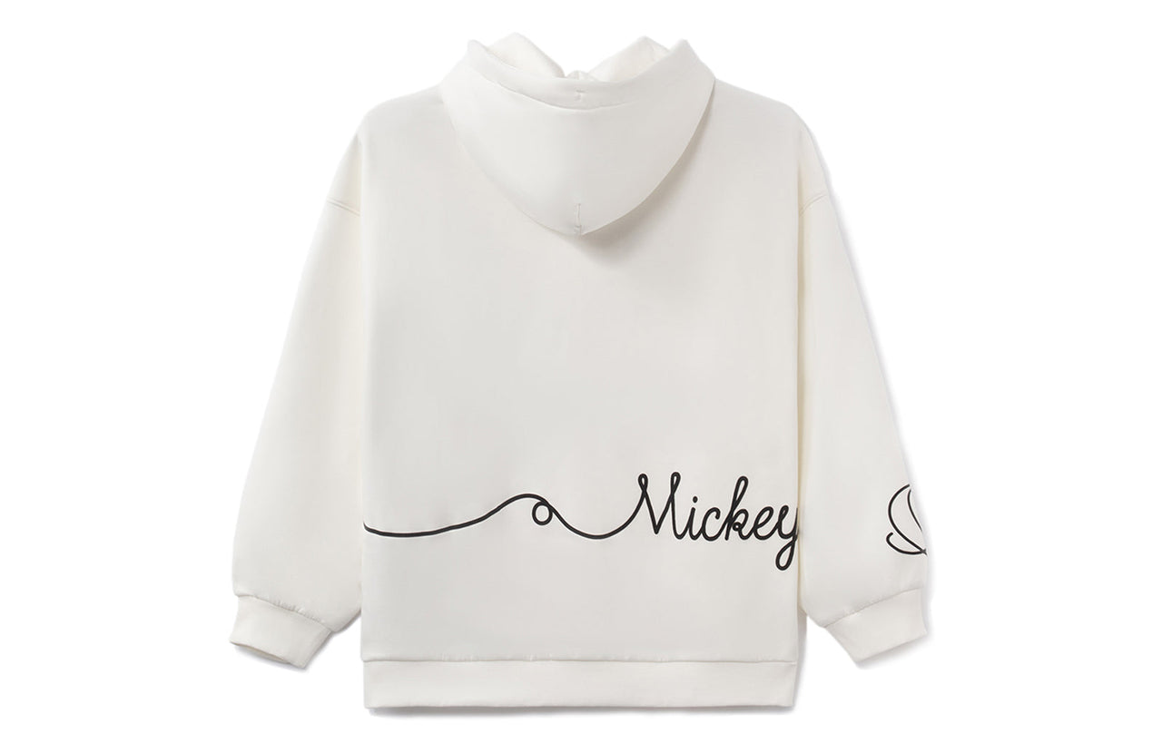 (WMNS) Li-Ning x Disney Graphic Hooded Jacket 'White' AWDRD58-5