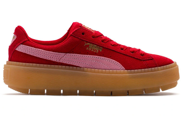 (WMNS) PUMA Platform Trace Sneakers Red 365830-09