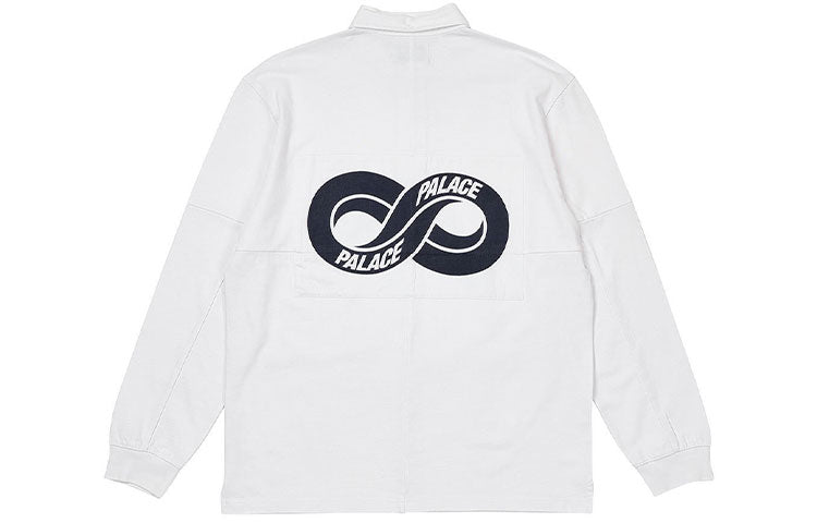 PALACE Splicing Lapel Flower Long Sleeves White Shirt P20ES022