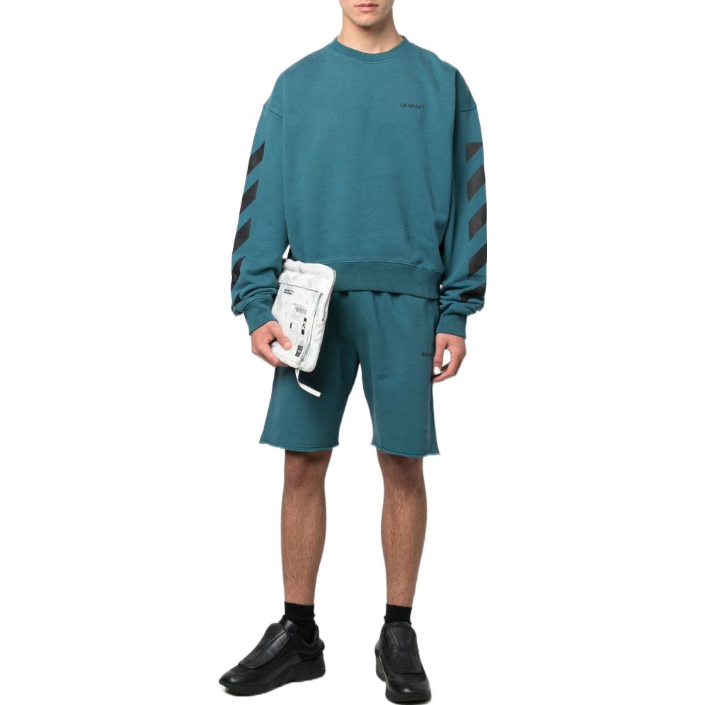 Off-White Logo Track Pants 'Green' OMCI006S22FLE0034810