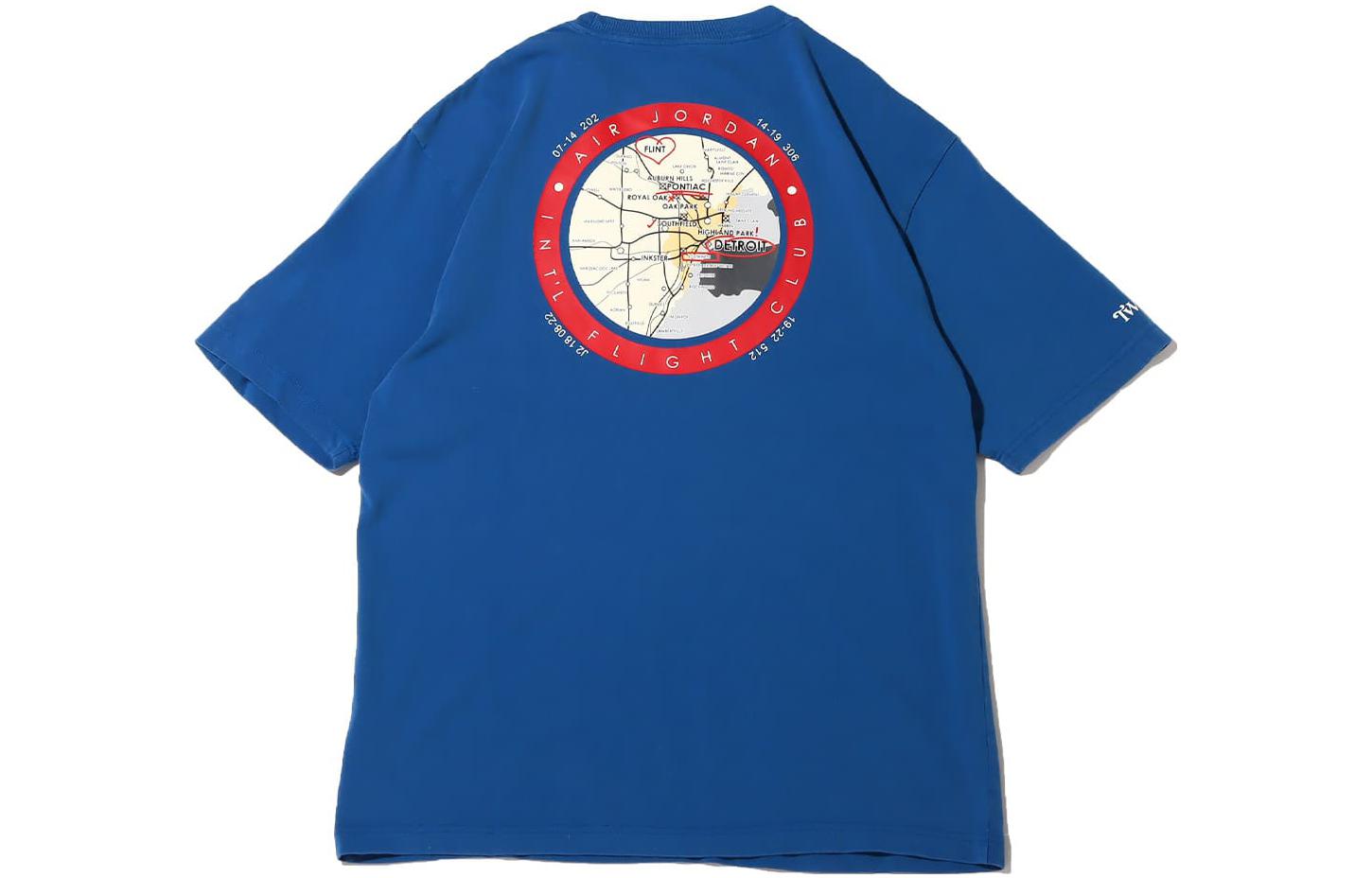 Air Jordan Round Neck T-shirt 'Detroit Blue' DV6962-477