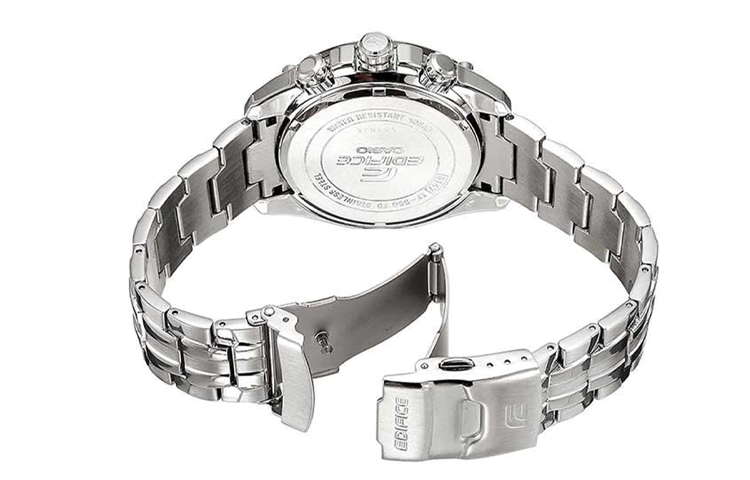 CASIO Waterproof EDIFICE Mens Black Analog EF-550D-1AV