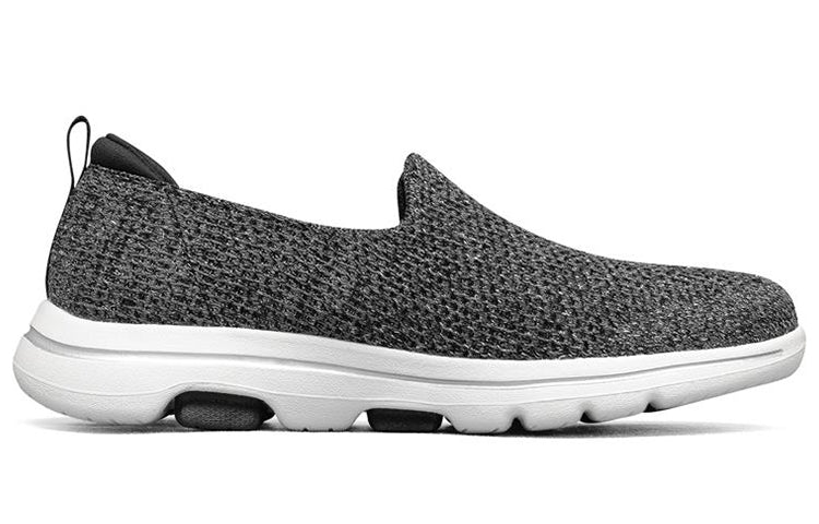(WMNS) Skechers Go Walk 5 Loafers Grey/White 124162-BKW