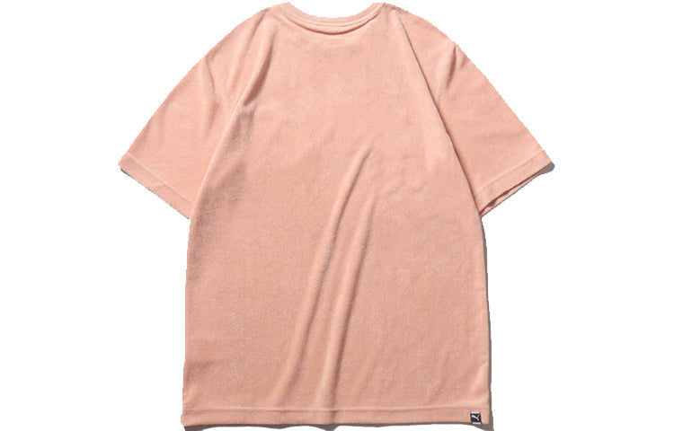 PUMA Downtown Towelling Tee Short Sleeve Pink 582949-70