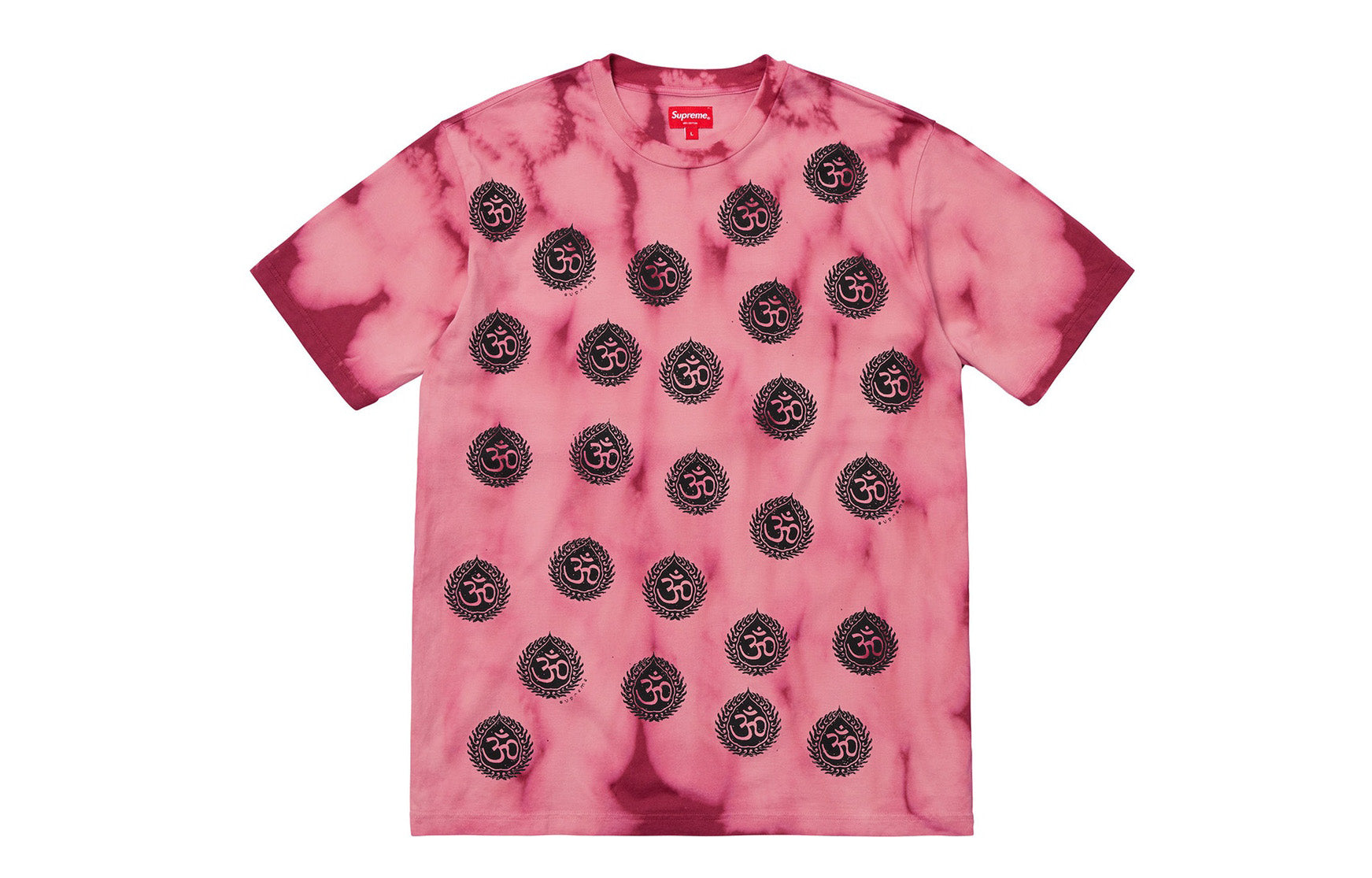 Supreme FW18 Om Tee Cardinal Printing Short Sleeve Unisex Pink SUP-FW18-234