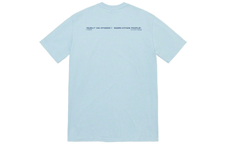 Supreme FW22 Warning Tee T SUP-FW22-022-GRABLU