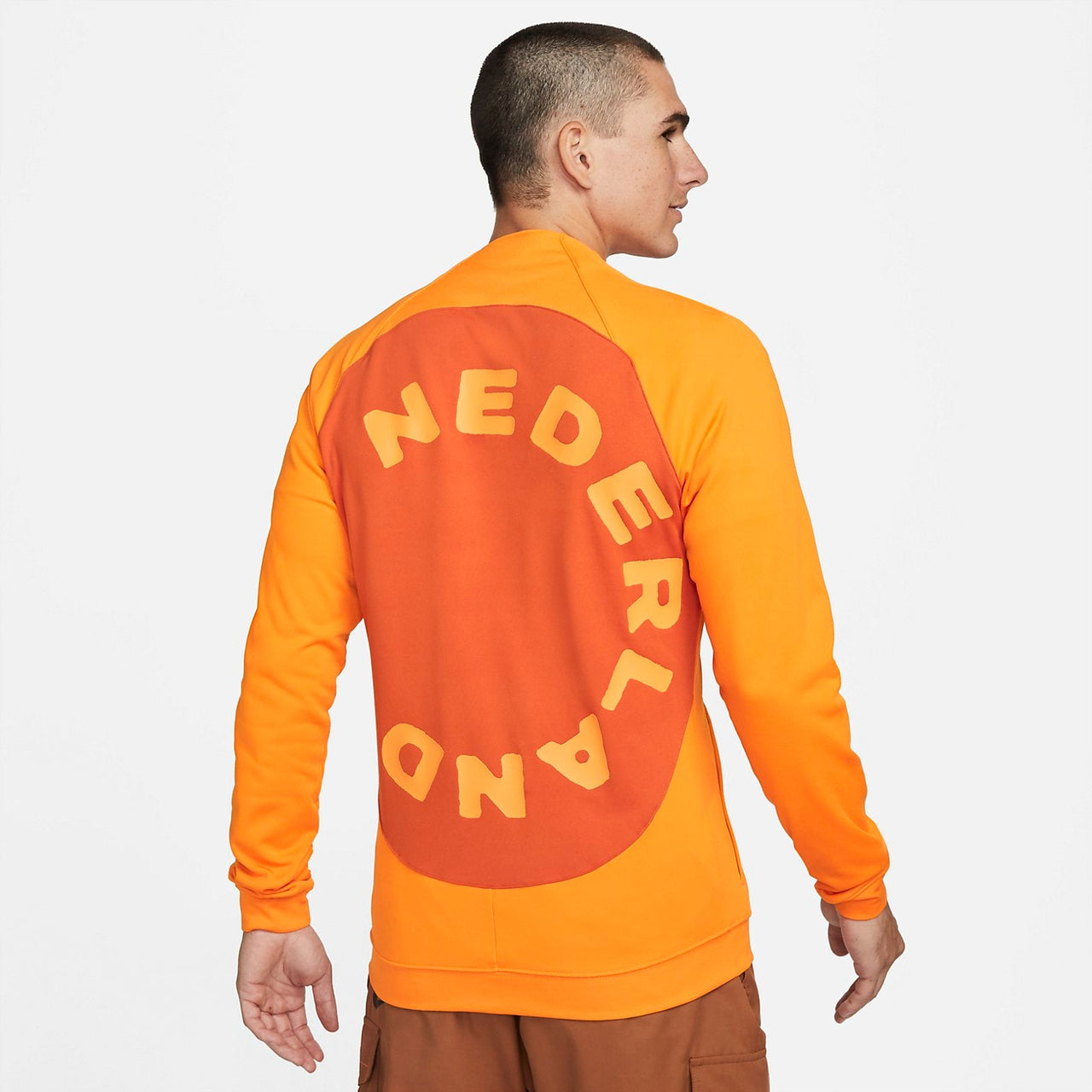 Nike 2022-23 Holland Academy Pro Knit Football Jacket 'Orange' DN1056-833