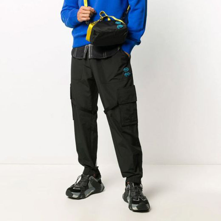 Off-White FW20 Tied Multiple Pockets Overalls Men's Black OMCF004E20FAB0021001