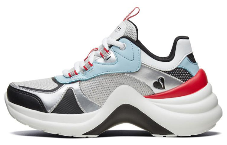 (WMNS) Skechers Solei ST Running Shoes White/Red 74191-BKWR