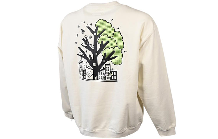 Converse Spring Up Graphic Crew Sweatshirt Asia Sizing 'Egret' 10025464-A01