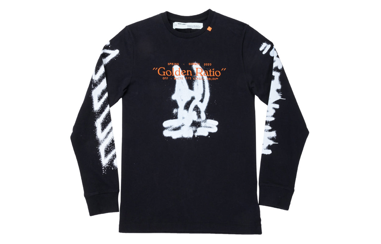 Off-White Harry the Bunny long-sleeved For Men Black OMAB001R201850091001