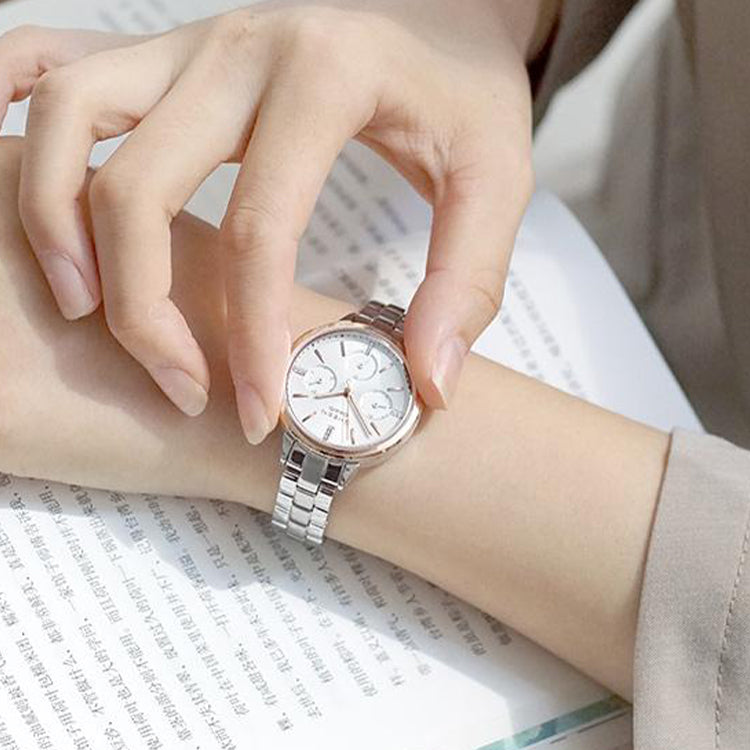 CASIO Waterproof SHEEN Sapphire Crystal Silver Analog SHE-3510SG-7AUPRD