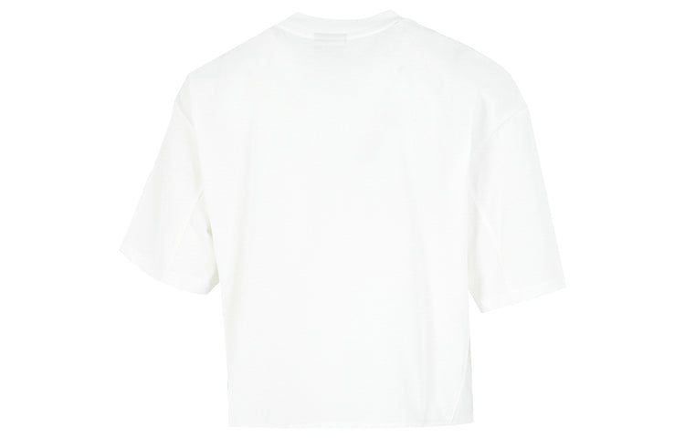 (WMNS) Skechers Graphic T-Shirt 'White Black' L222W004-0074