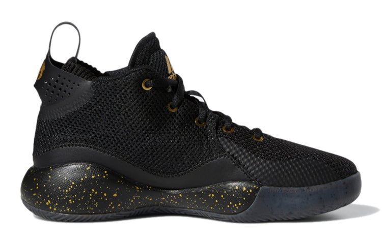 (GS) adidas D Rose 773 2020 'Black Yellow' FW8792