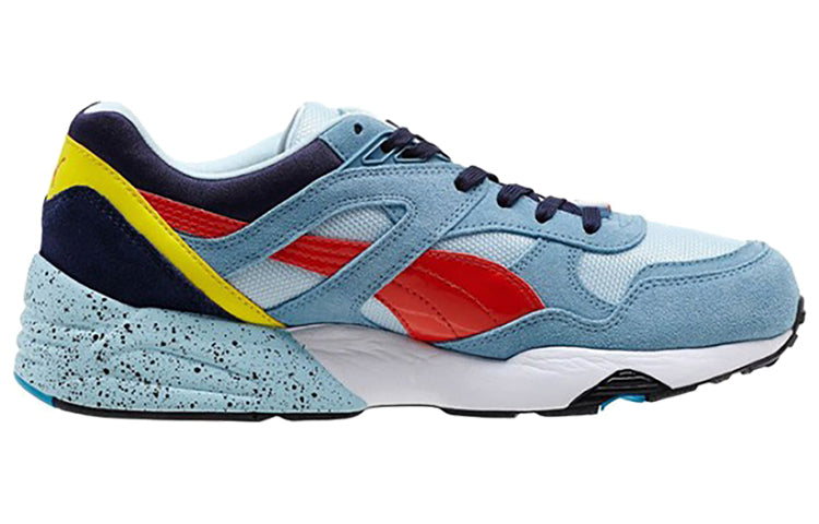 PUMA R698 Block Low Top Running Shoes Red/White/Blue/Purple 360030-07