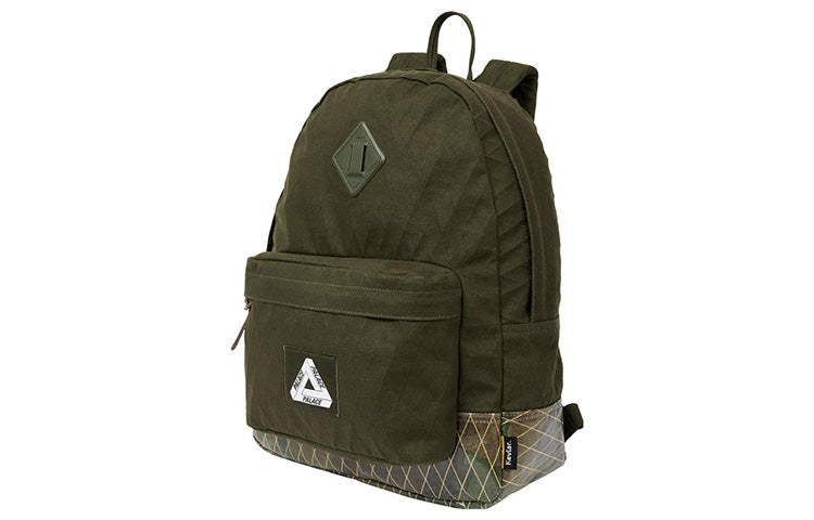 Palace X-Pac Cotton Canvas Backpack 'Olivegreen' 0Z2EKLSUETF8