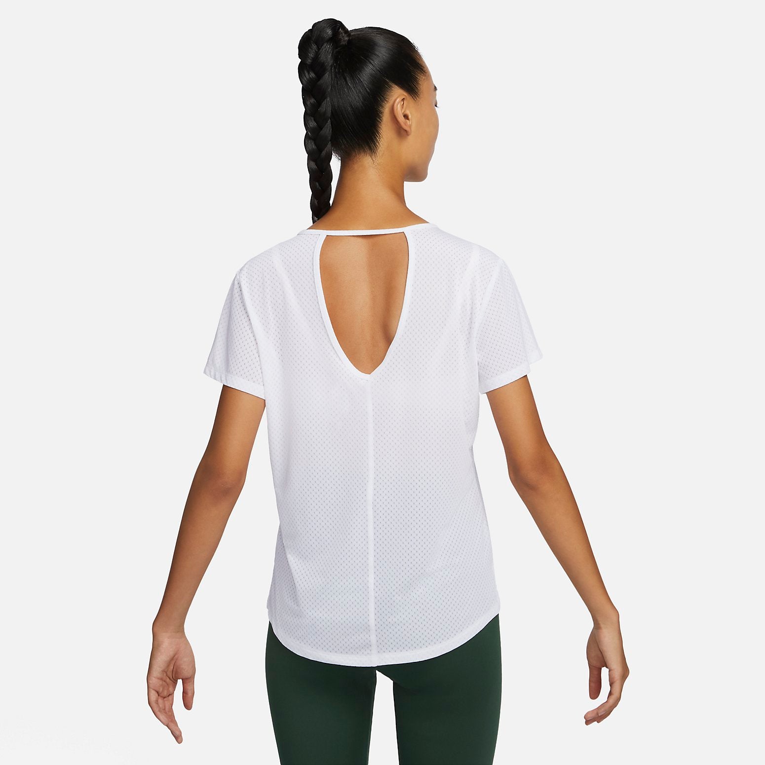 (WMNS) Nike Dri-Fit One Breathe T-shirt 'White' DX0132-100