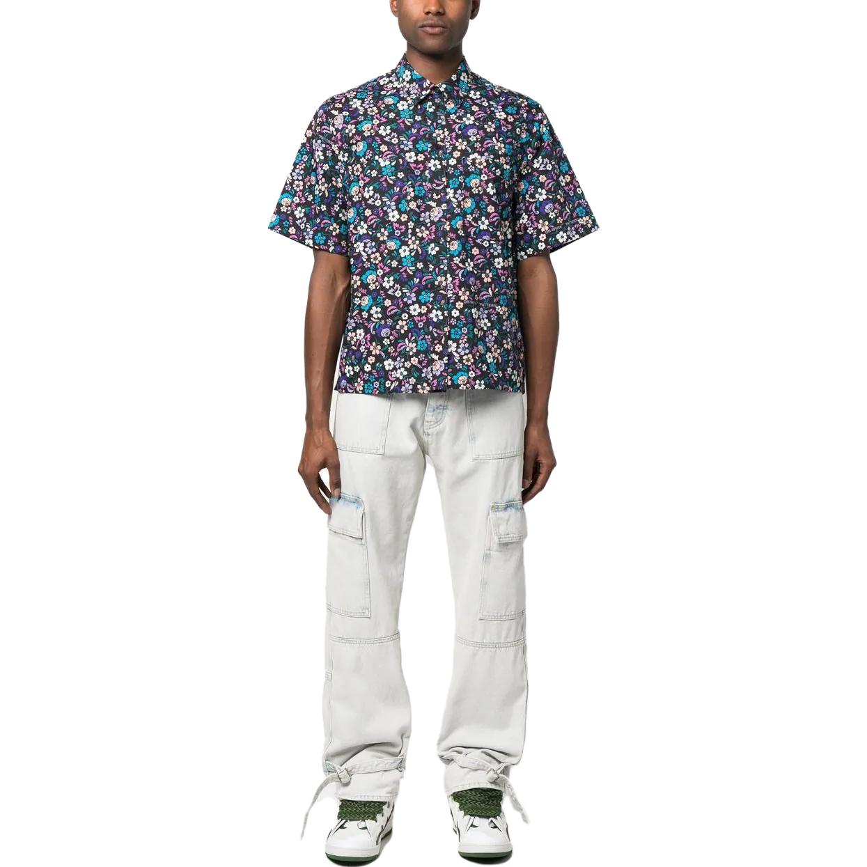 Off-White SS23 Flowers Summer Cotton Shirt OMGG002S23FAB0018400