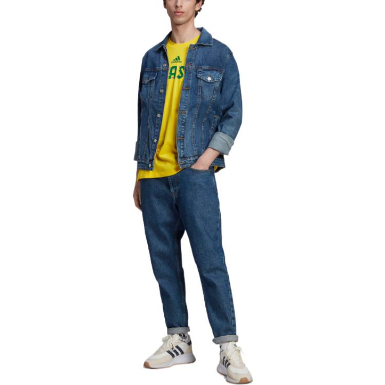 adidas FIFA World Cup 2022 Brasil T-Shirt Asia Sizing 'Yellow Green' HD6370