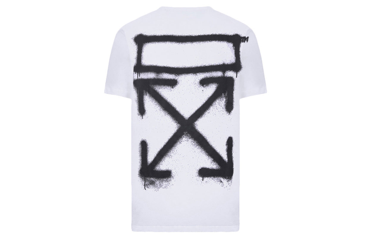 Off-White Chest Printing Short Sleeve White OWOMAA027R201850150110