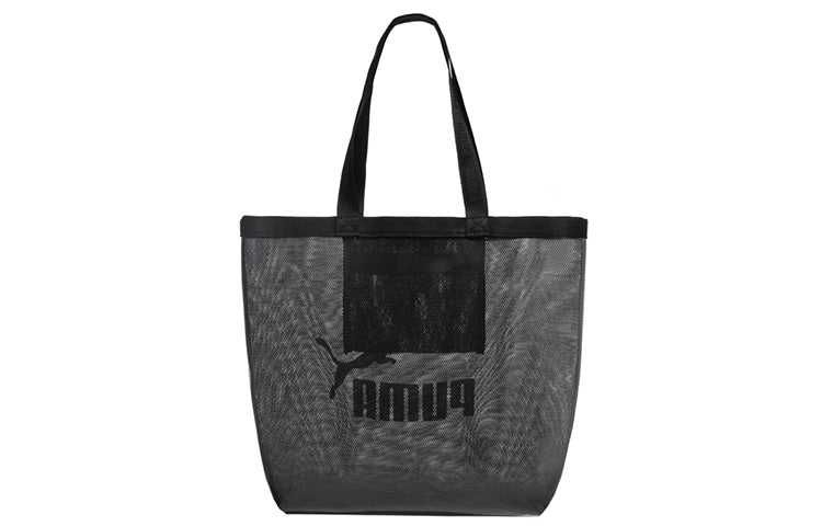 (WMNS) PUMA Core Transparent Shopper Bag 'Black White' 07887101