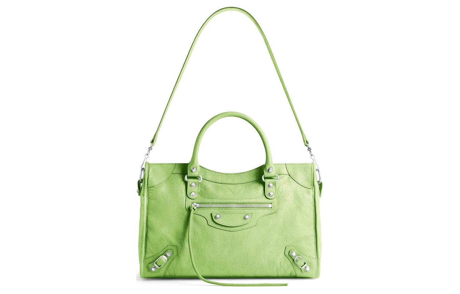(WMNS) Balenciaga Le City Medium Bag 'Green' 7977862AA9S3210