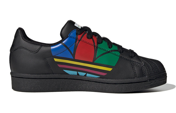 (GS) adidas originals Superstar Pure J 'Black' FW4006