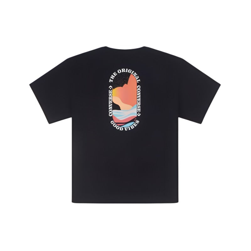Converse Sunset T-Shirt Asia Sizing 'Black' 10027154-A01