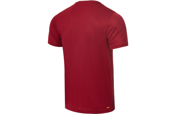 New Balance Men's New Balance As Roma Logo Printing Training Sports Round Neck Short Sleeve Red MT231300-RDP