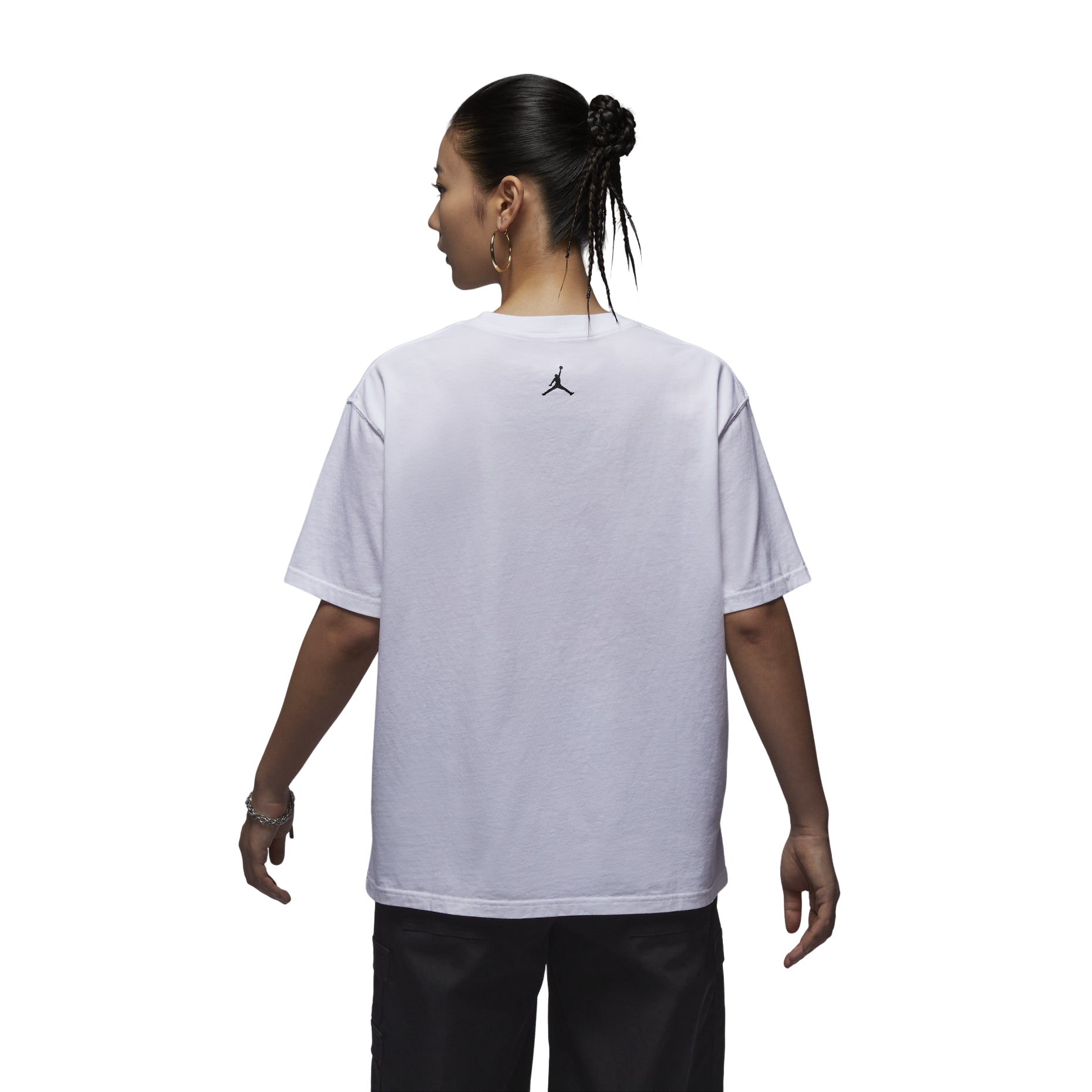 (WMNS) Air Jordan Graphic T-shirt Asia Sizing 'White' FV7123-100