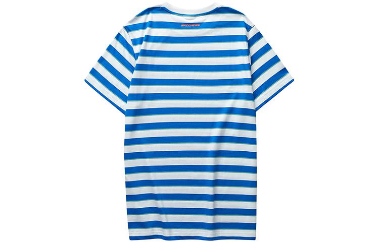 Skechers Stripe T-Shirt 'Blue White' L223M018