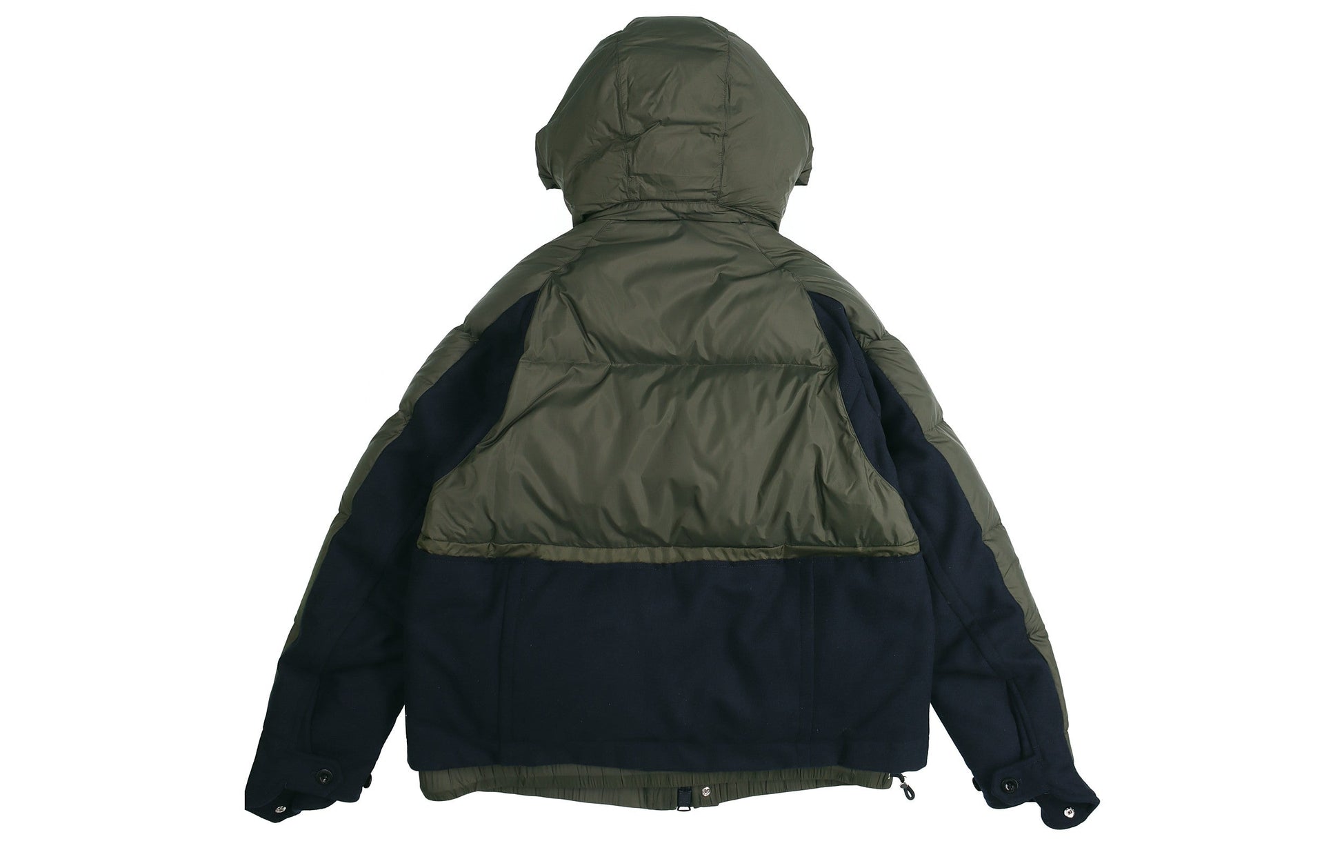 Nike x sacai Sports Loose Splicing hooded down Jacket 'Olive Green' CT3269-355