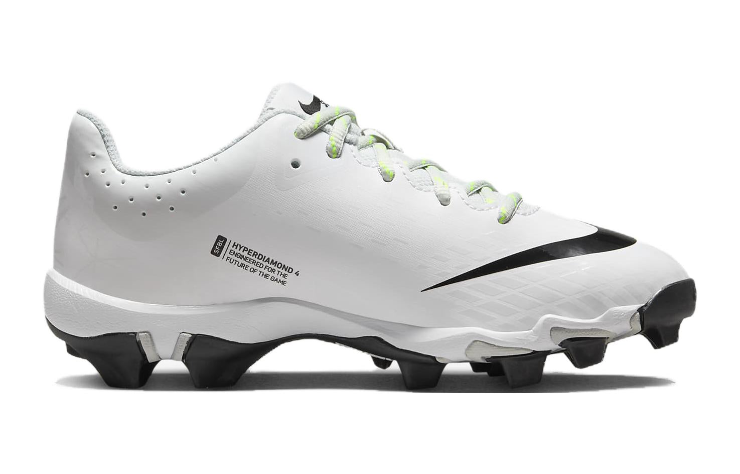 (GS) Nike Hyperdiamond 4 Keystone GG 'White Black' CZ5919-103