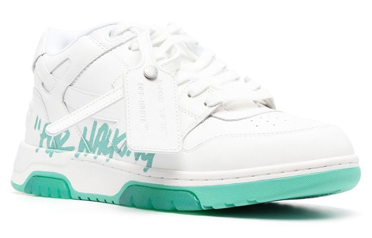 Off-White Out Of Office For Walking Sneaker 'White Green' OMIA189F22LEA0030155