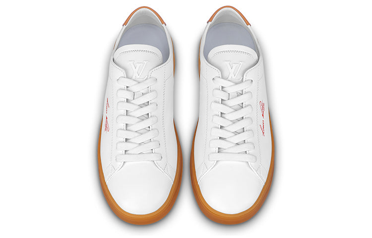 LOUIS VUITTON LV Resort Sneakers 'White Orange' 1ABM8G