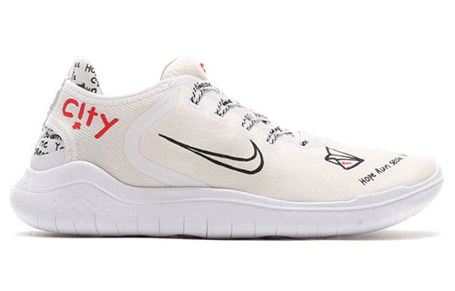 (WMNS) Nike Free RN 2018 T-Shirt 'White' AQ7509-106