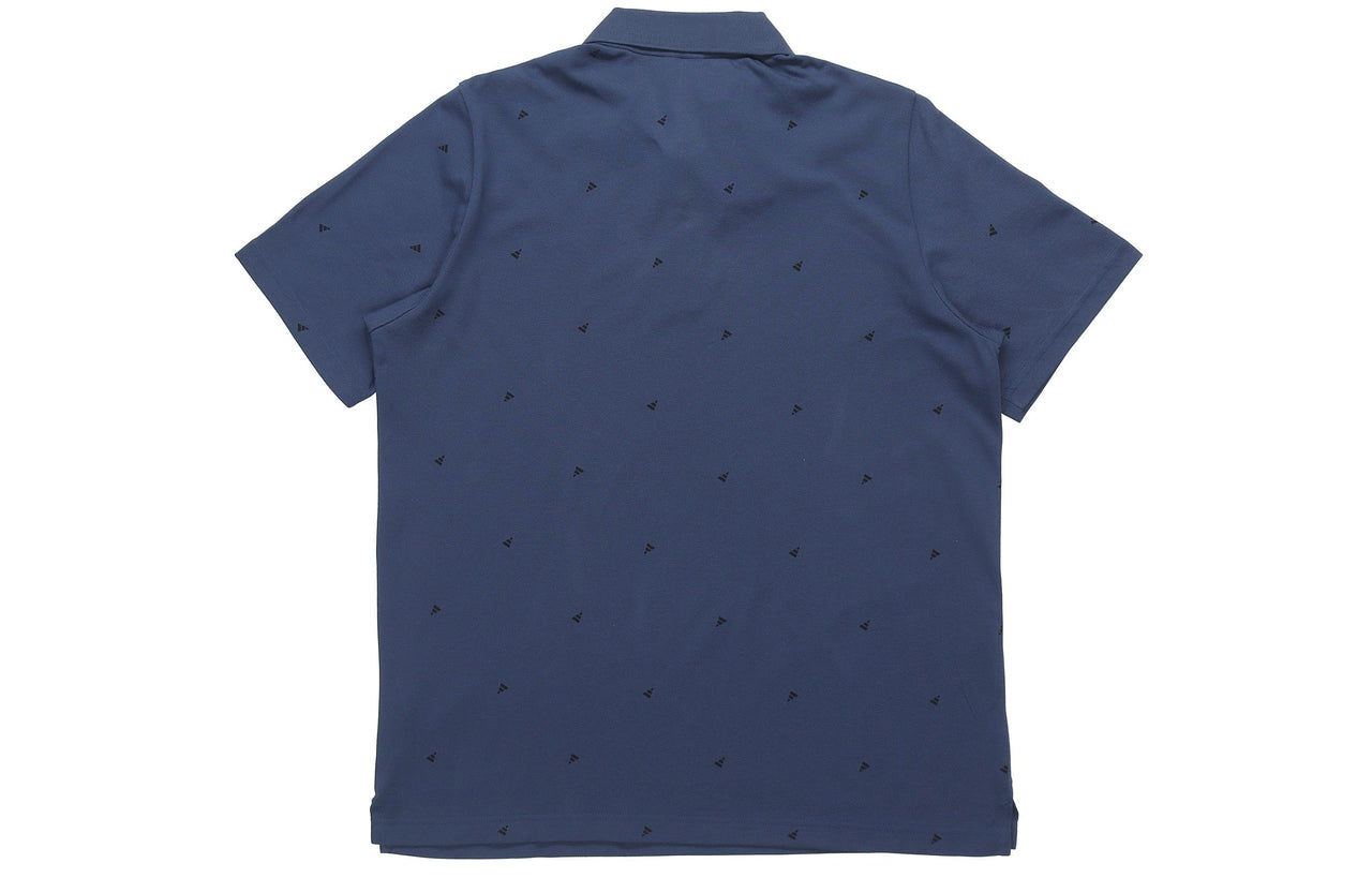 adidas Fi Polo Aop Sports Running Short Sleeve Polo Shirt Navy Blue GP0996
