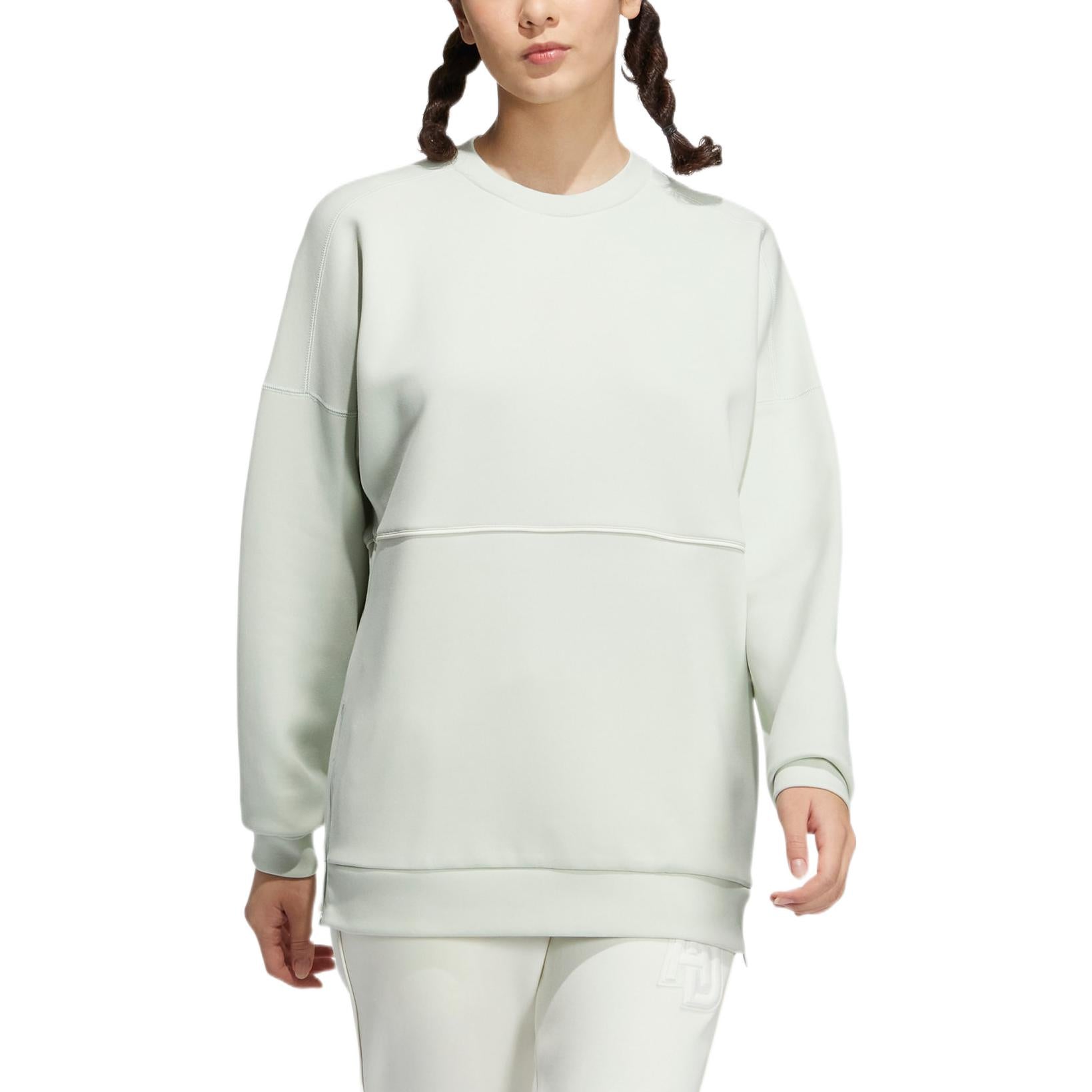 (WMNS) adidas Monogram Sweatshirt 'White' IB2735