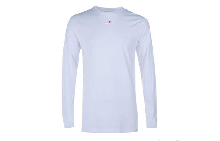 Off-White Fw20 Stencil Slim-Fit Round Neck Sweatshirt OMBA025E20FLE0030125
