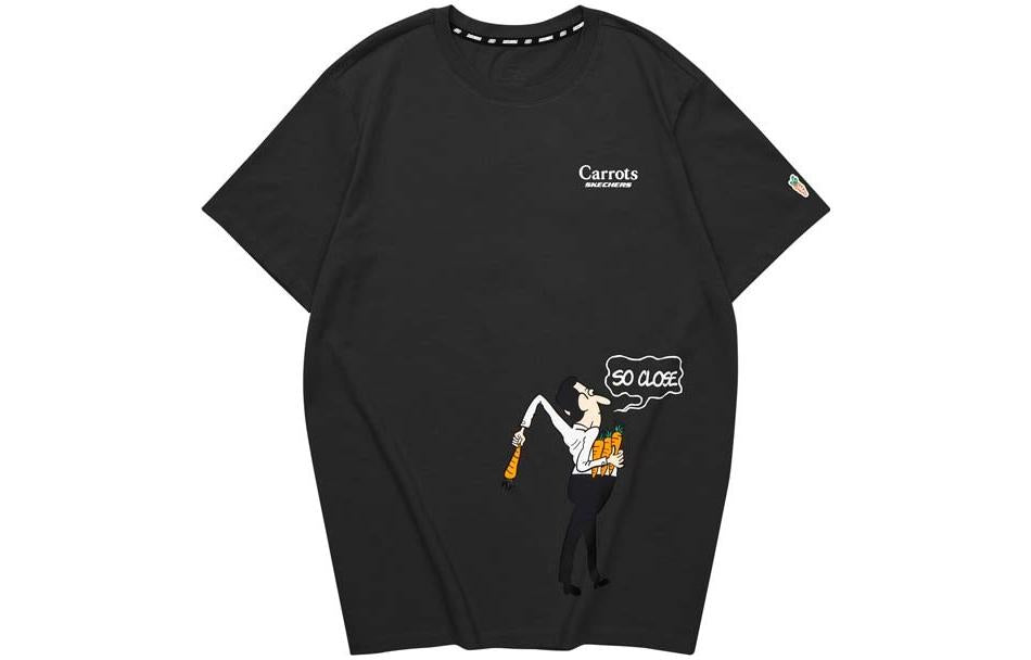 Skechers x Carrot Graphic Tee 'Black Yellow Blue' L222U060-0018