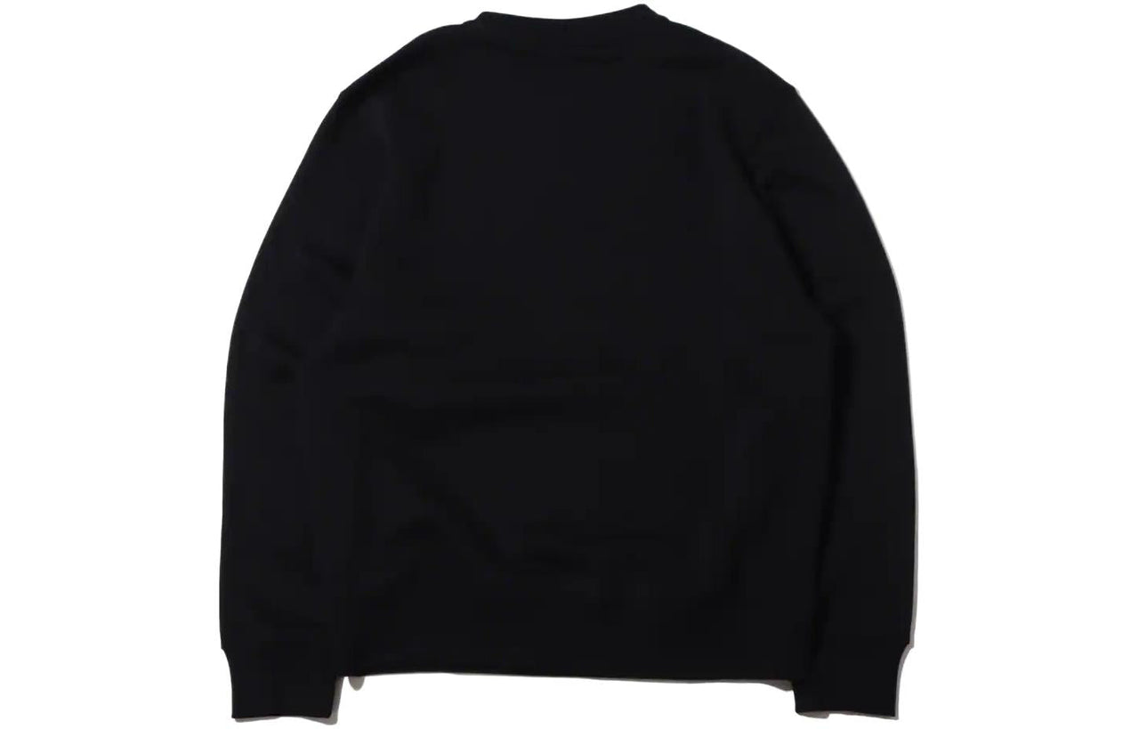 Men's Nike Logo Cartoon Pattern Printing Round Neck Pullover Black DR8034-010