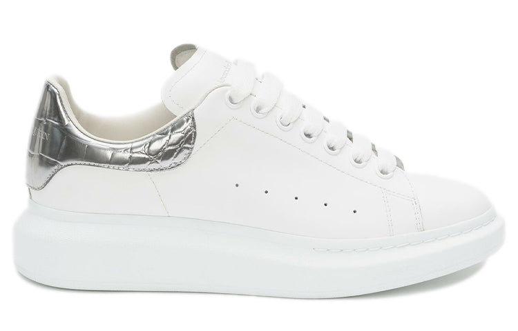 Alexander McQueen Oversized Sneaker 'White Silver Crocodile' 625162WHYBQ9071