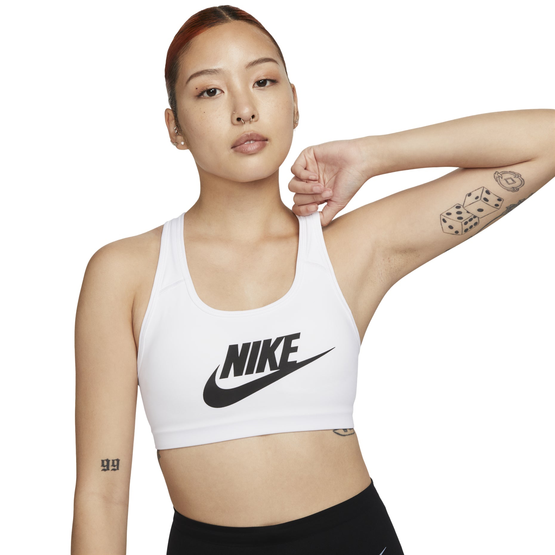 (WMNS) Nike Logo Sports White 899371-100