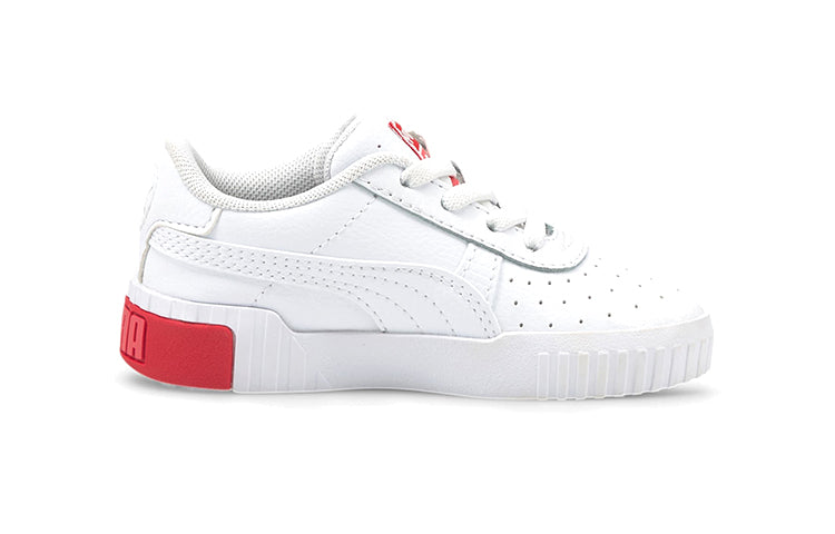 (TD) PUMA Cali Casual Board Shoes White/Red 368861-02