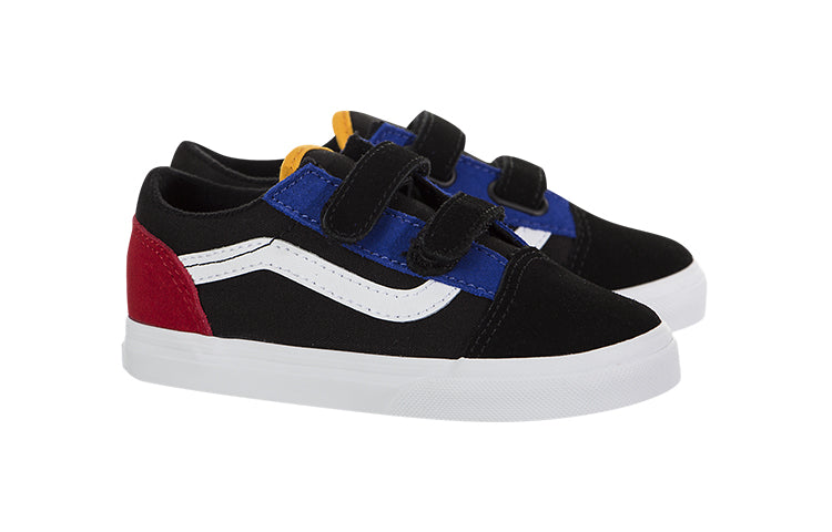 Vans Old Skool V Toddler 'Color Block - Black True White' VN0A38JNVIG