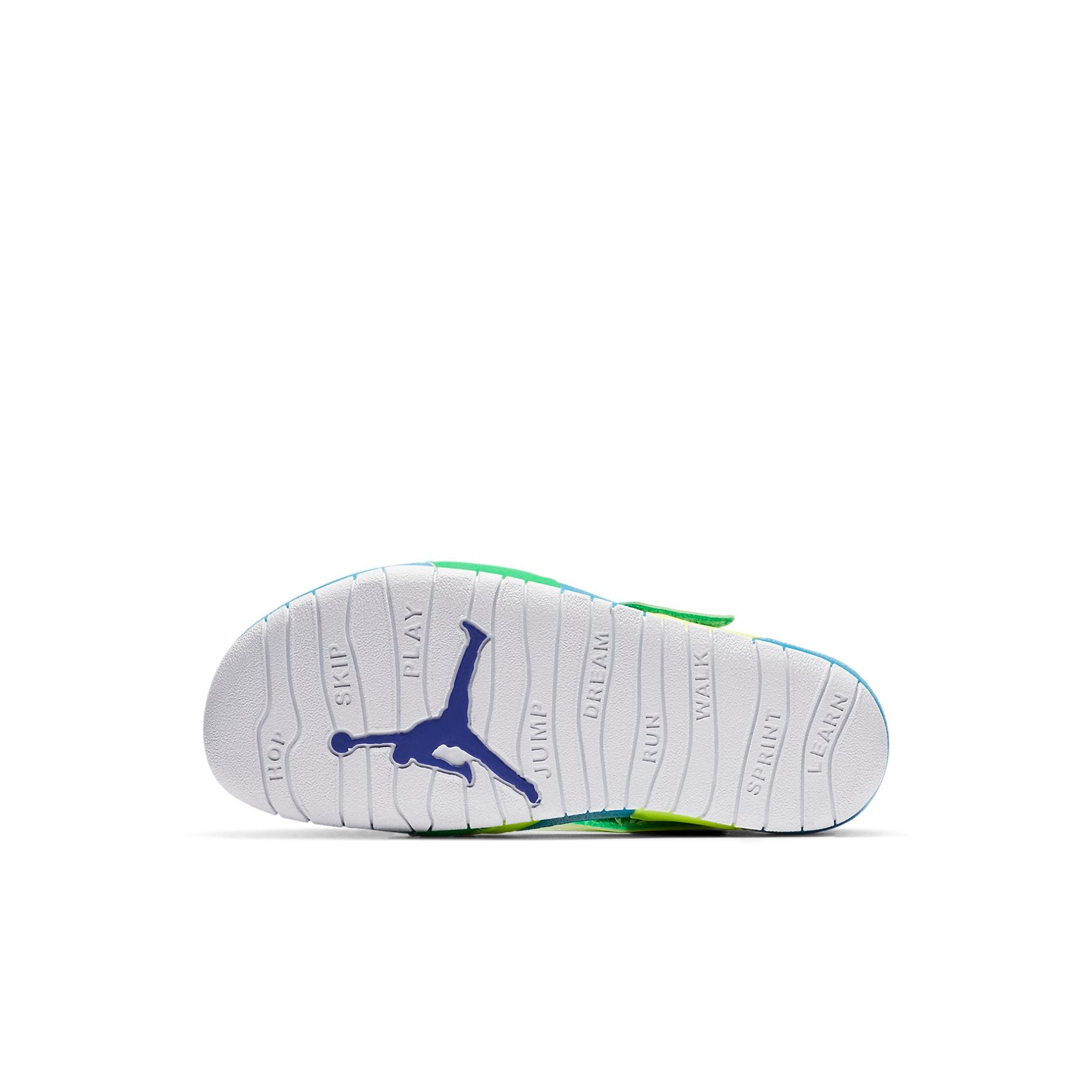 (PS) Air Jordan Flare Casual Colorblock Green Blue Yellow Sandals 'Green Blue Yellow' CI7849-300