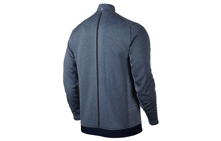 Nike Stand Collar Windproof Stay Warm Baseball Collar Zipper Jacket Blue Dark blue 708091-410