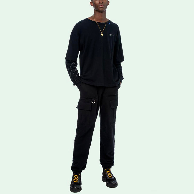 Off-White Arrow Printing Long Sleeves Version Black OMAB022E191850031091